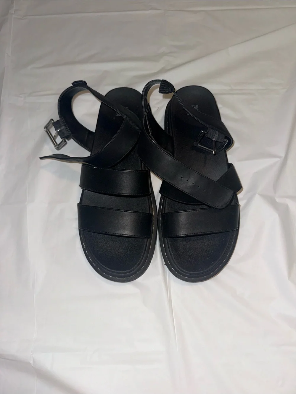 wild fable Black Strappy Platform Sandals